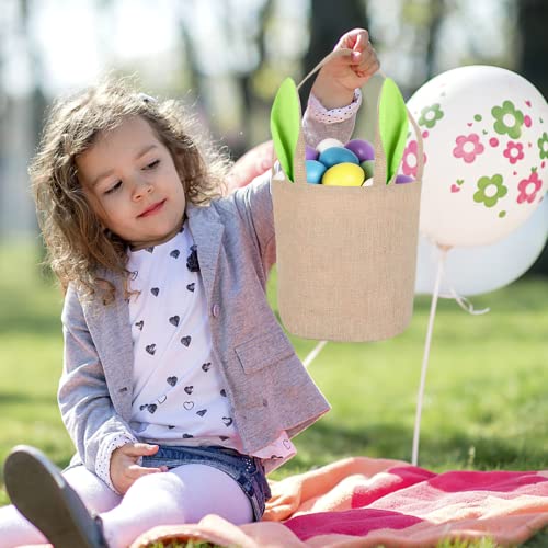 Cesto di stoffa pasquale, cesto di orecchie da