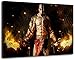 Produktbild Dark god of war Format 60x40 cm fertig gerahmte Kunstdruckbilder als Wandbild - Billiger als Ölbild oder Gemälde - KEIN Poster oder Plakat