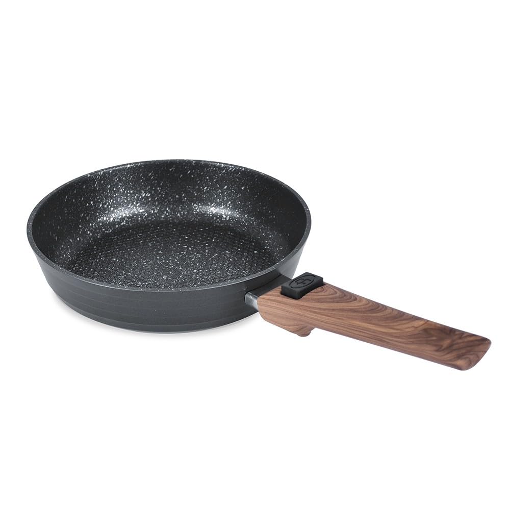 Durandal Poêle antiadhésive Légende en céramique sans PFAS-​Poêle à manche amovible compatible four & induction 20,​24,​28,​32cm