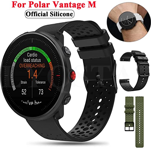Bracelet en silicone Polar Vantage M de rechange noir