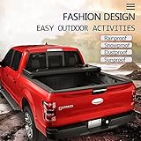 CARMOCAR Hard Tri-Fold Tonneau Cover Replacement for 2015-2024 Ford F-150 Styleside 5.5" Black Truck Bed Cover - Image 3