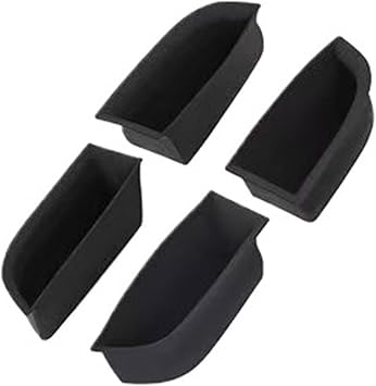 Car Door Storage Box Compatible For HAVAL H9 MKII 2024 2025 2026 4PCS Silicone Front Rear Mat1 AccessoriesBlack