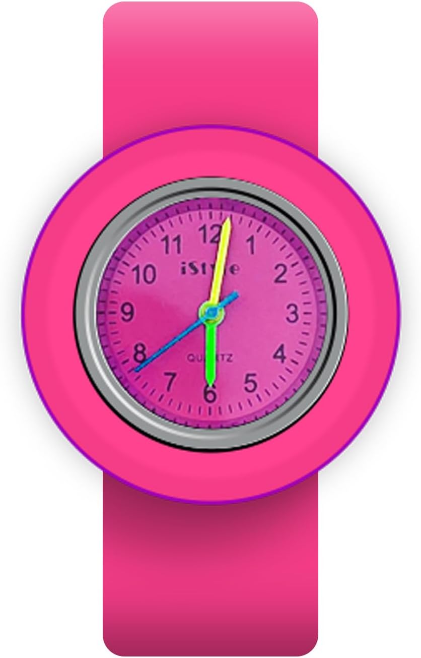 Slap on Silicone Quartz Watch Number Fashion Sports Watch Bracelet for Child Boy Girl Lady Woman Man Unisex Snap Children Watches