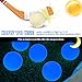 Deekin 24 Pcs 8 Street Hockey Balls Glow in The Dark Sports Balls for Indoor Outdoor Road Roller Hockey Games (Blue)