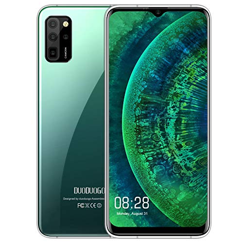 Unlocked Cell Phone, 4G Unlocked Smartphone, Octa-Core Android 10 OS, 6.5  FHD+ Full Screen 6GB+64GB ROM, Global 4G LTE, 16MP, Fingerprint Face Detection, International Version (Green)
