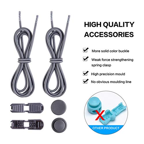 9 pares de cadarços elásticos para sapatos, sem amarrar, cordas, para sapatos, cordas, para tênis, b