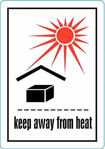 Label, Keep Away from Heat, 100 Labels