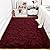FALARK Super Soft Area Rugs for Bedroom Living Room, 4x6 ft Wine Red Fluffy Rug Carpets for Girls Kids Room, Shaggy Fuzzy Indoor Modern Plush Rugs for Nursery Dorm Home Decor, Wine Red