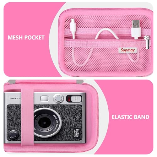 Funda para Fujifilm Instax Mini EVO cámara instantánea rosa miniatura 4