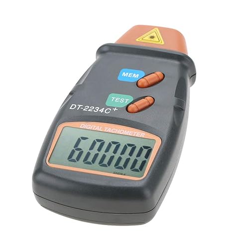 Miniatura 4 de GOTOTOP Handheld Digital Photo Tachometer, Non Digital LCD Photo Tachometer Mini RPM Tester Meter 2.5RPM ~ 99999RPM