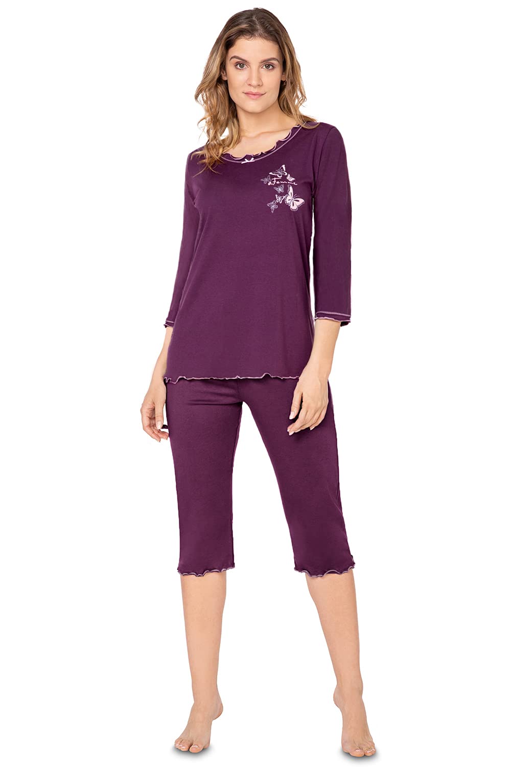 Pigiama donna estivi cotone modal crep jersy annette mrbiancheria
