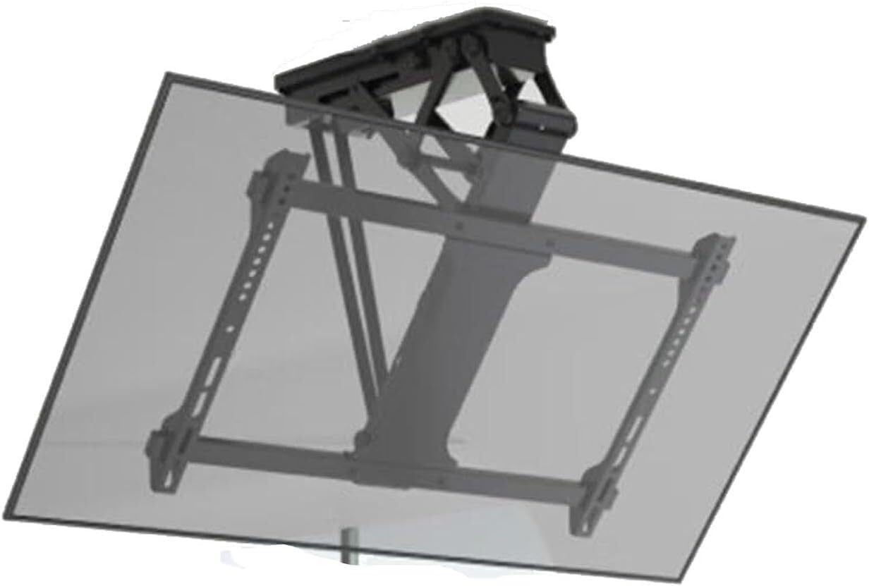 Telescopic TV Bracket Electric Ceiling TV Mount, Hidden Drop Down TV Lift, TV Wall Brackets and Tilt Mount Brackets Fits 32-75 Inch TVs Folding tv Mount