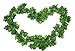 Excellous 12 Pack - 84ft Artificial Ivy Vines Leaf Garland Plants Hanging Wedding Garland Fake Foliage Flowers Home Kitchen Garden Office Wedding Wall Decor Jungle Party (Green, 84Ft)