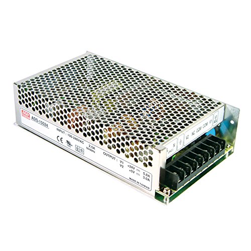 Mean Well AD-155B AC-DC - Fuente de alimentación Cerrada con función UPS Cover