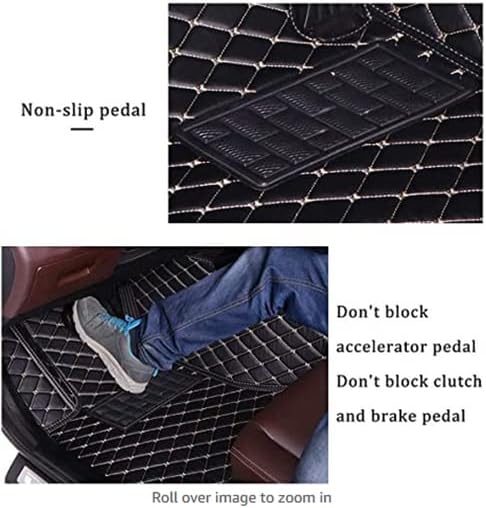 Miniatura 4 de Tapetes para piso de automóvil para Infiniti G37 G35 G25 Sedan de 4 puertas y 2 puertas, todo tipo de clima, piel sintética, antideslizantes,