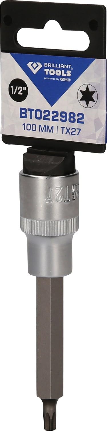Brilliant Tools BT022982 1/2-Inch Bit Screwdriver Torx 100 mm TX27 Insert