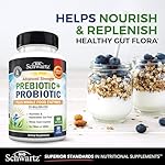 Advanced Prebiotics and Probiotics for Women & Men, Immune, Digestive & Gut Health with L. Reuteri, Inulin Fiber, Digestive Enzymes, Non-GMO, Gluten-Free, Dairy-Free, 60 Capsules - Image 3