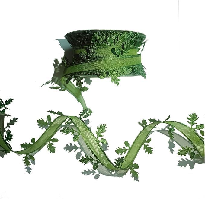 ALLWSLucky 20m Vid Artificial Cinta de Hoja, Hojas Verdes Cinta de Hojas Verdes para Guirnalda de Flores Decoración Jardinería Boda Fiesta Accesorio de Bricolaje (Verde)
