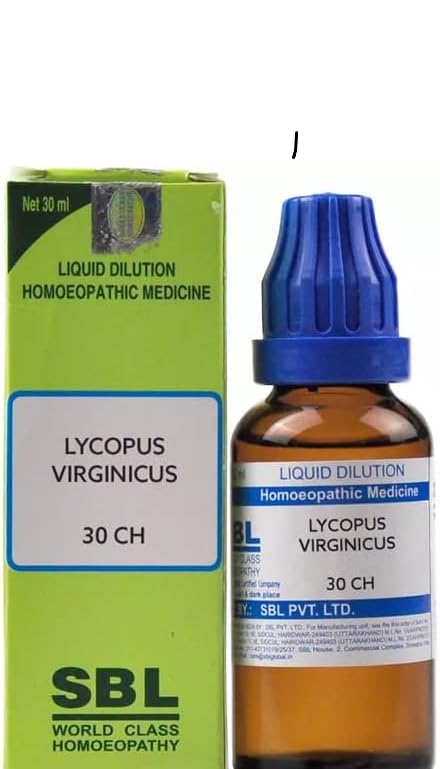 SBL Homoeopathic LYCOPUS VIRGINICUS 30 CH (30ml) (1.0 fl oz) -SPJ