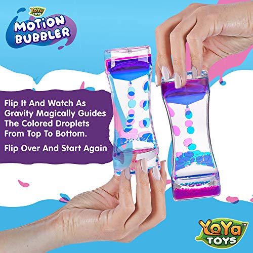 YoYa-Toys-Liquid-Motion-Bubbler-for-Kids-and-Adults-Hourglass-Liquid-Bubbler-or-Timer-for-Sensory-Play-Fidget-Toy-and-Stress-Management-Cool-Desk-Decor