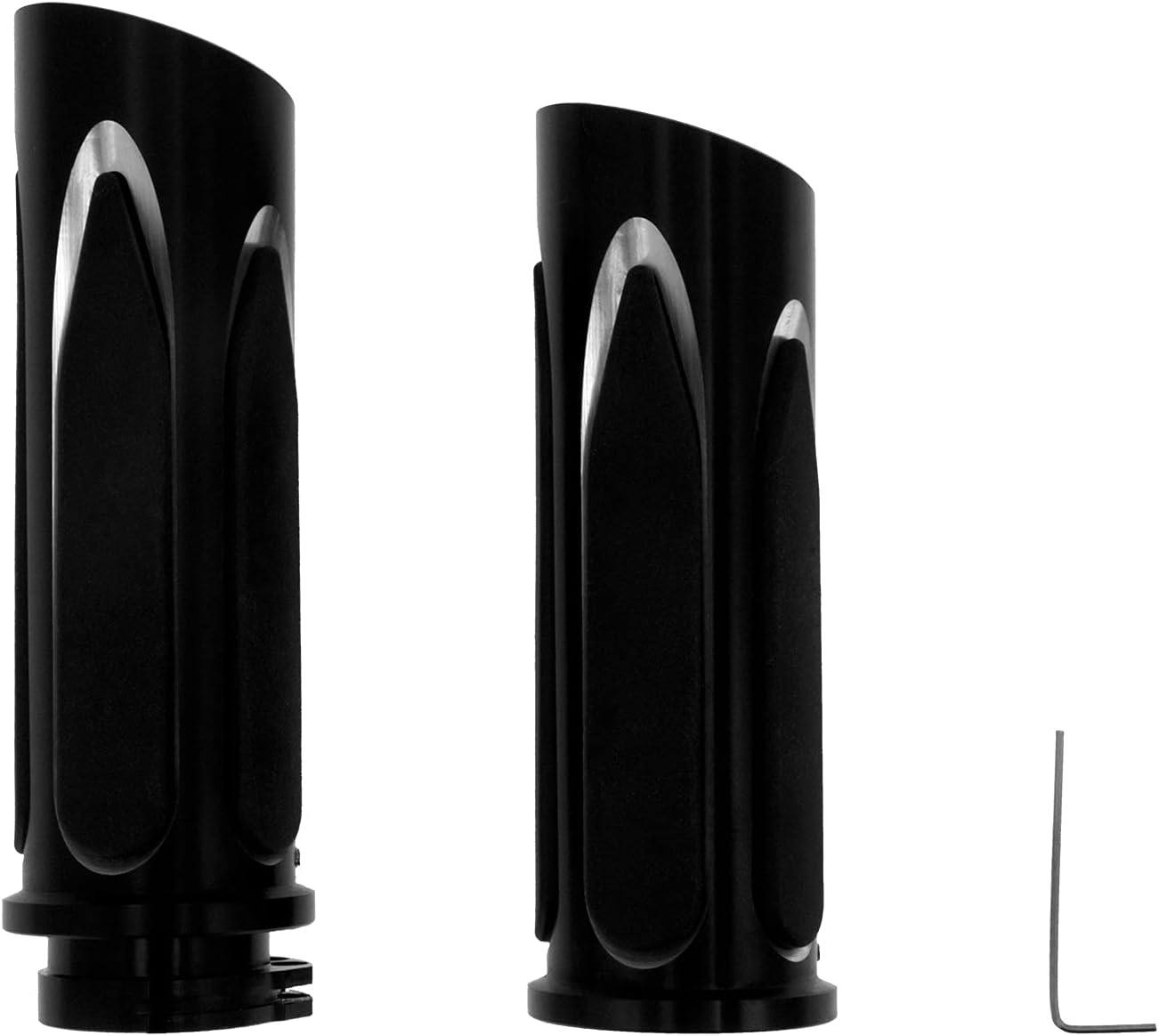 HDBUBALUS Motorcycle Soft Touch Hand Grips 1 Inch Grips Fit for Harley Touring Sportster Dyna 883 1200 Softail Custom