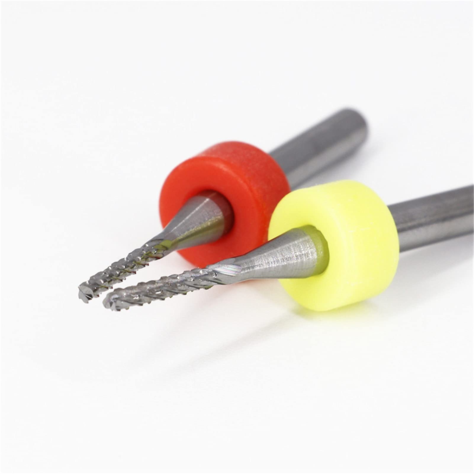 10 Stück Wolframcarbid Fräsbits – 3,175 Mm Schaft, 0,5 Mm Schneide | Für CNC, PCB, Gravur Auf Metall & Holz