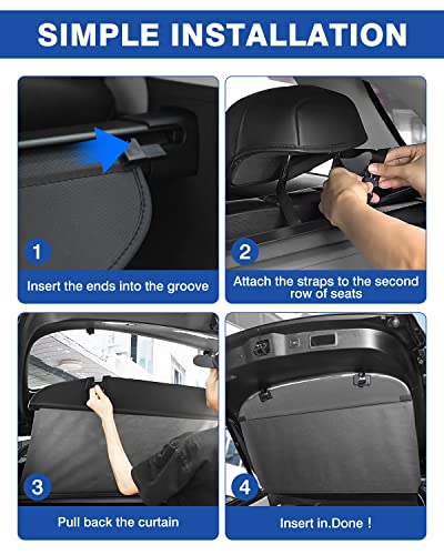 Autorder Upgraded Cargo Cover Custom Fit For Mazda Cx-5 2017-2023 Accessories Trunk Shade Cover No Gap With Storage Cargo Net Carbon Fiber Retractable Security Shield Shade #TOP2