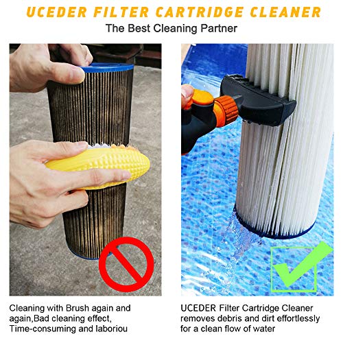 pool spa part Pool Filter Jet Cleaner Hot Tub Spa Water Wand Cartridge Hand Held Cleaner,removes Debris and Dirt from Pool Filters in Seconds, Heave Duty & Durable Pool Cartridge Filter Cleaner,The be