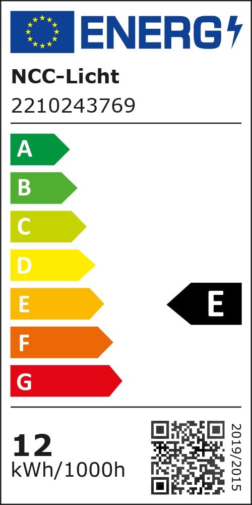 NCC-Licht 6 x LED Filament Leuchtmittel Globe G95 12W E27 opal 1521lm warmweiß 2700K