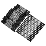 Toyvian 50 Stück Schwarze Aluminium Windspielröhren mit Gravur Geeignet für Selbstgemacht und Klassenzimmer Beruhigende Musikalische Dekoration für Lehrer