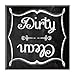 Guajolote Prints Dishwasher Magnet Clean Dirty 2.5 x 2.5 inches, faded chalkboard style