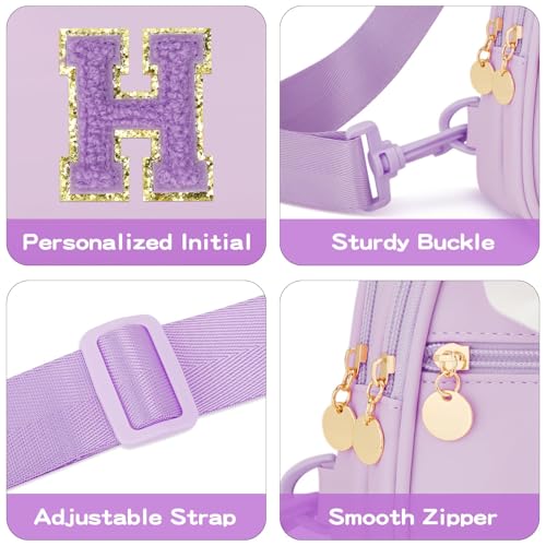 Image of Initial Sling Bag Crossbody Purse for Kids Girls Age 3-8