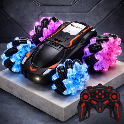 Image of 4x4 RC Rechargeable Remote Control Drift Stunt Car Toy 4WD | 360 Rotating | Dual Sided Climbing | High-Speed Tumbling | 360 Rotation| Remote Control Car for Kids