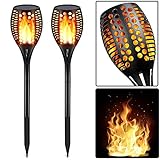 【Tanzendes Flammen-Design】 Diese Taschenlampen sind eine sichere Alternative zu echten Flammen. Sie besteht aus 96 LEDs, die ein sicheres, weiches, stimmungssteigerndes Glühen erzeugen. Blinkende Flammenlichter schaffen eine geheimnisvolle und romantische Atmosphäre. Kein Öl, keine Brände, keine Verschmutzung. Umweltfreundlich und Sicherheit.