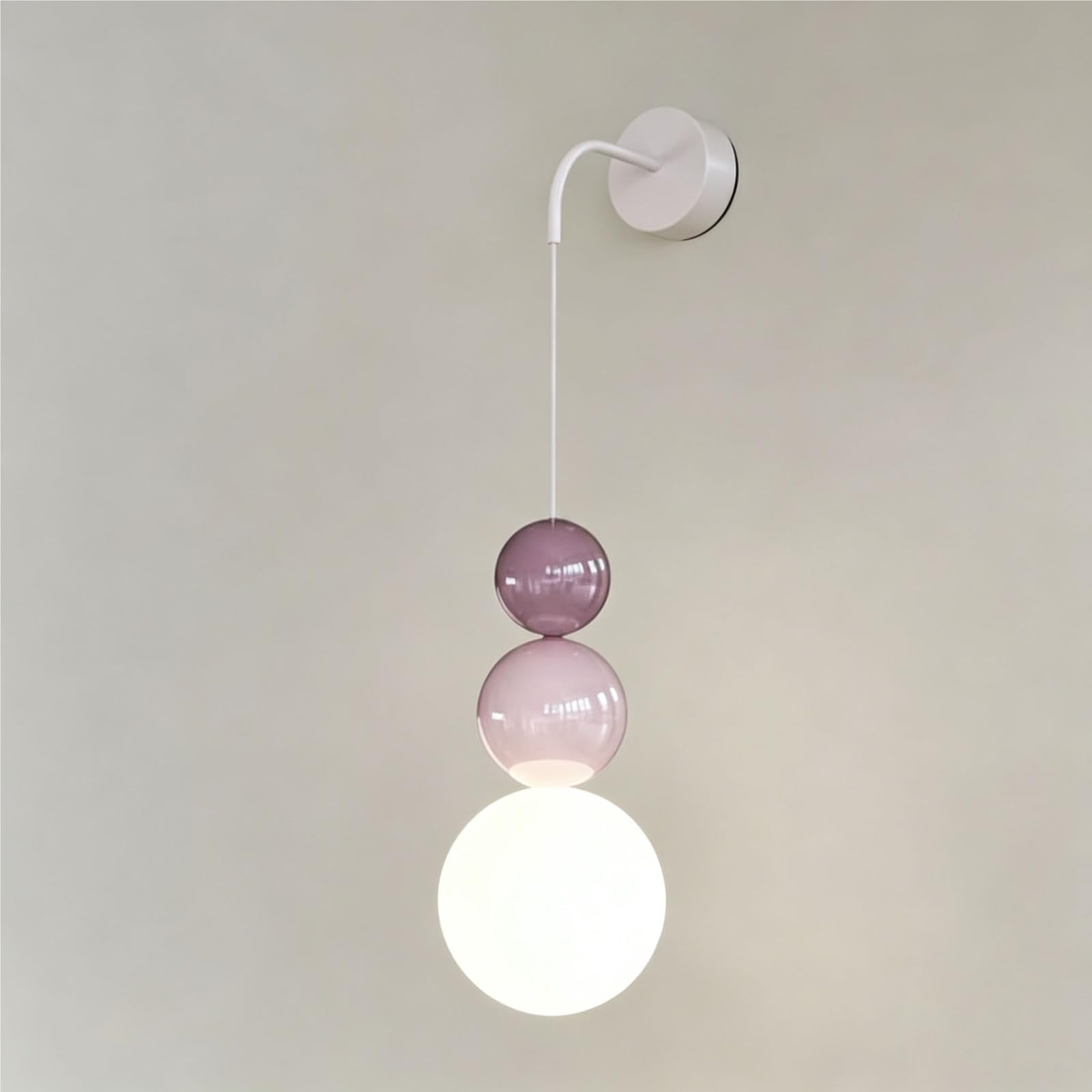 LUOYAOB Modern Glass Globe Wall Sconce Nordic Stacked Bubble Wall Lamp