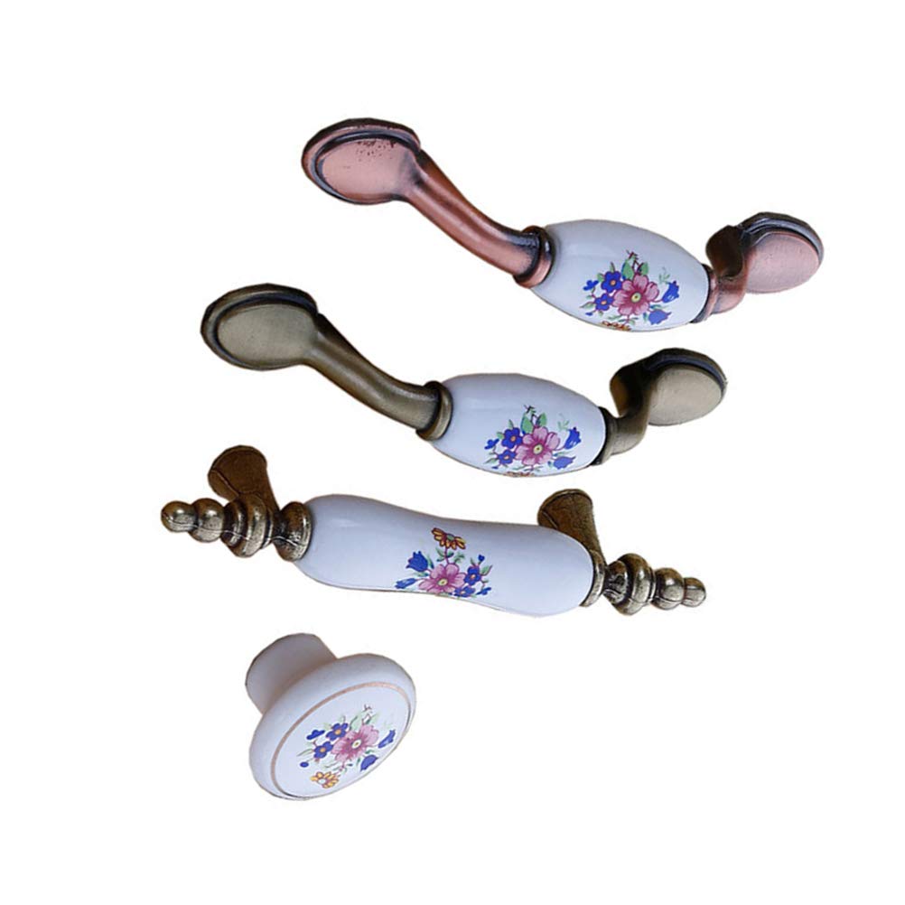 Klamki do drzwi, ceramiczne klamki do drzwi, uchwyt do szafki, 45 szt. Gałki ceramiczne Uchwyt okrągłe gałki do szuflad Ceramiczna klamka Gałka do mebli szafkowych Dekoracja wnętrz kuchennych