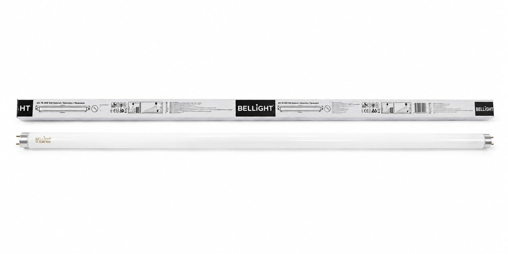 Pack 25x Tubo Fluorescente T8 36W | 4000K 840 Blanco Neutro | G13 120cm | Iluminación de Alta Potencia para Oficinas y Comercios sustituto Osram, Philips, Sylvania y otros.