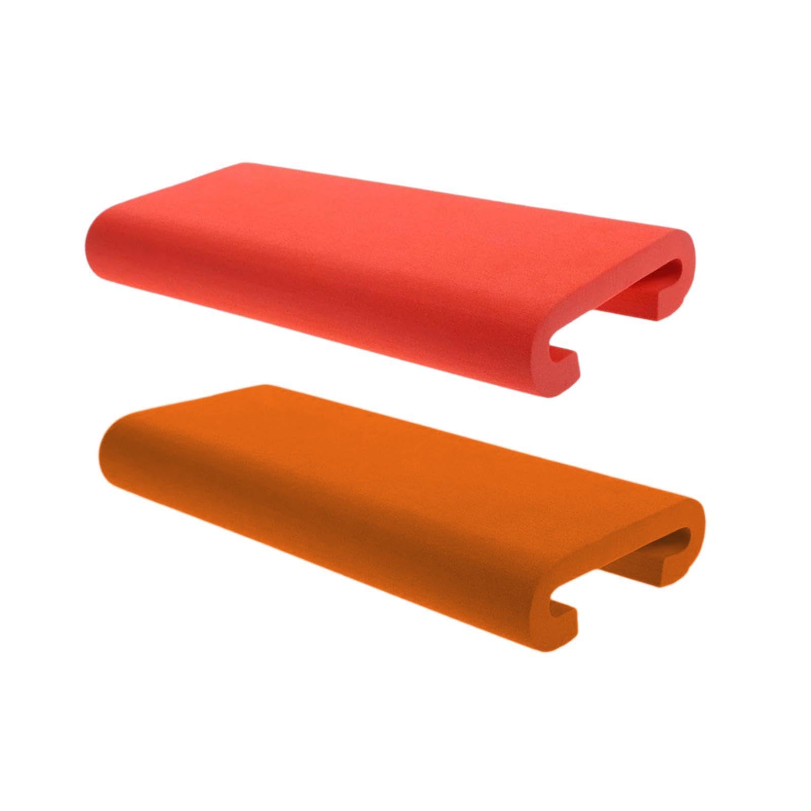 Colaxi 2 Pieces Dragon Boat Cushions Padded Multifunction Breathability Fishing Seat Pads Paddle Seats for Outdoor Paddleboard Kayak, Red and Orange