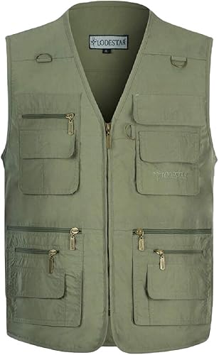 Beloved Chaleco de Safari para Hombre, Casual, Ligero, de Secado rápido