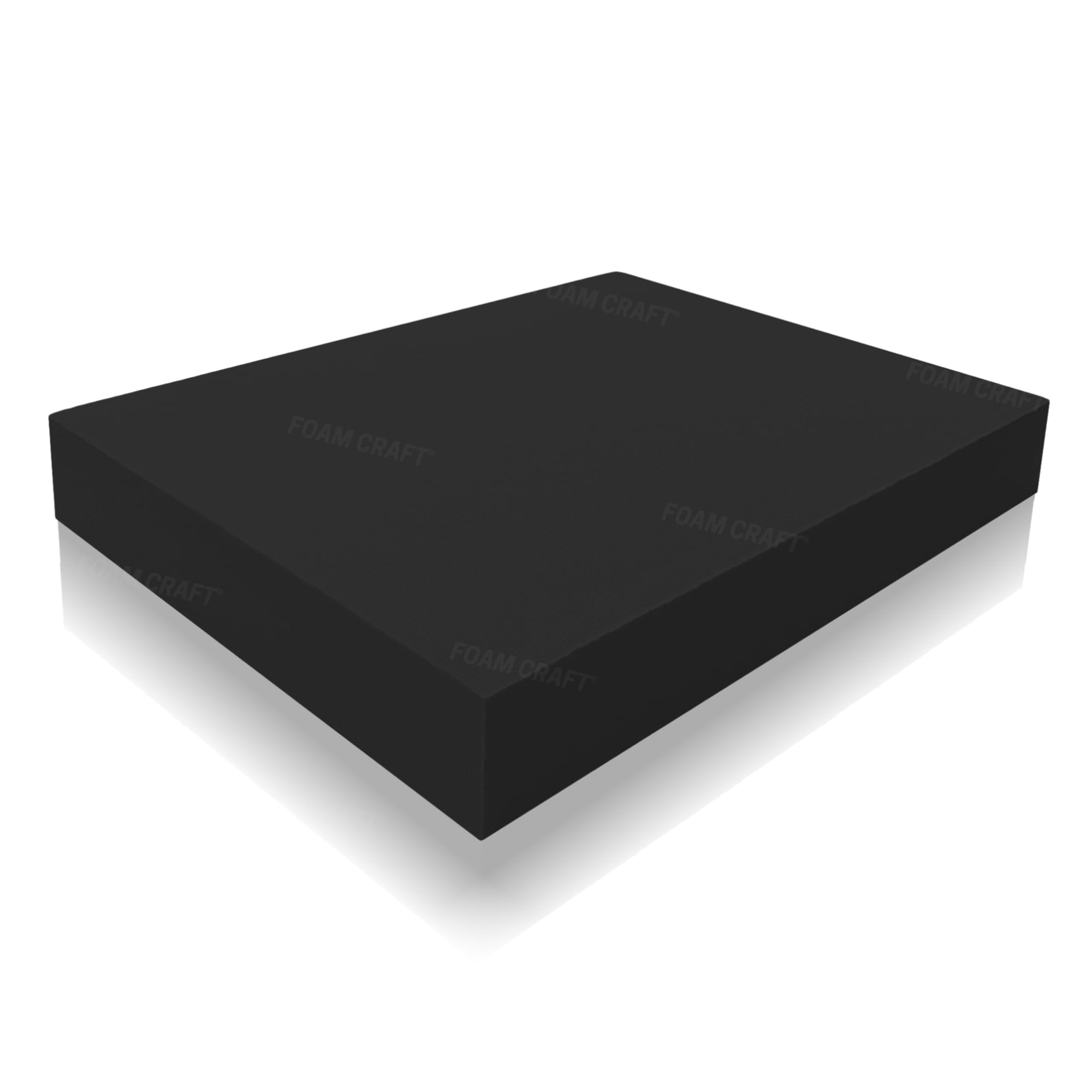 FOAM CRAFT® Upholstery Foam for cushion pads, outdoor furniture renewal & Sofa Cushions | Firm & High density foam for cushion stuffing, chair pads & dining chair cushions (Black, 12 x 12 x 1 inch)