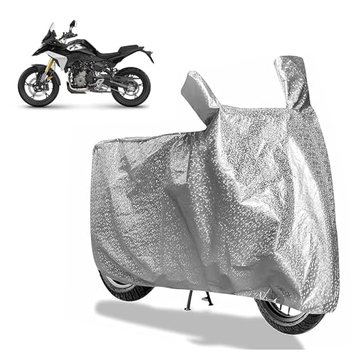 Image of Sulfar Bike Cover for BMW Motorrad F 450 GS (India Build) (Adventure) | Waterproof, Dustproof & UV Protected | All Weather Two Wheeler Cover (Silver) New 2026 Variants