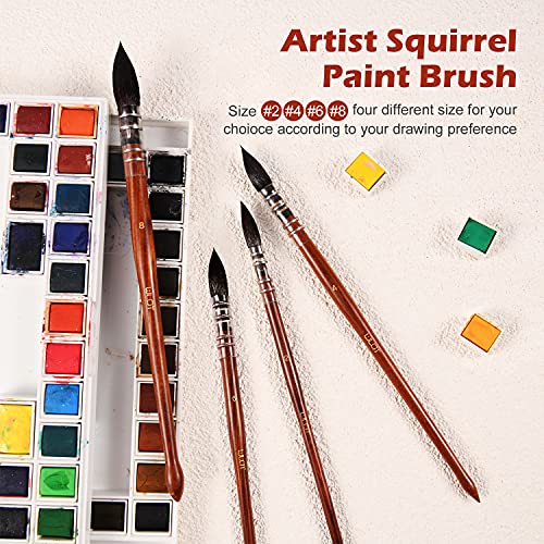 Lenbicki SQUIRREL-08 Watercolor Squirrel Hair Paint Brush thumb #3