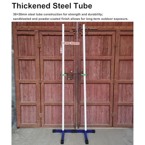 DEGQSTPC Portable Lightweight Training High Jump Stand 50-200cm, Steel Competition High Jump Standard, Athletics Events Track and Field High Jump Tester, Crossbar Not Included - Thumbnail 2