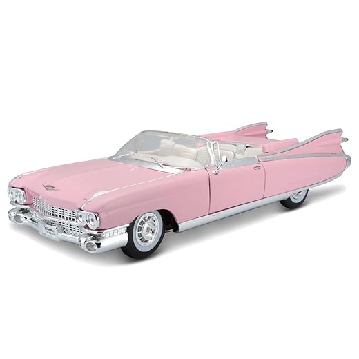 1959 Cadillac Eldorado Biarritz Convertible, Pink - Maisto Premiere 36813 - 1/18 Scale Diecast Model Toy Car by Maisto