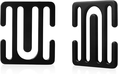 QBUC Ajustador de cinturón de seguridad de automóvil, clips de cinturón de seguridad de metal, hebilla universal para cinturón de seguridad adecuado