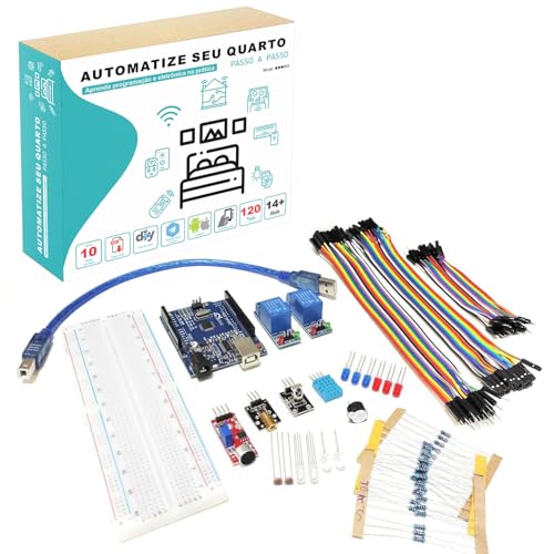 Kit Automação Residencial Robótica Com Tutorial Para Arduino - Automatize seu Quarto!