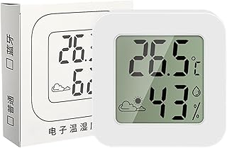室内用温湿度計 - 正確なデジタル表示機能付き温度湿度計,温湿度計 | 家庭用、ガレージ用、寝室用、地下室用、室内温室用、テラリウム用、水槽用のための室内湿度温度測定器