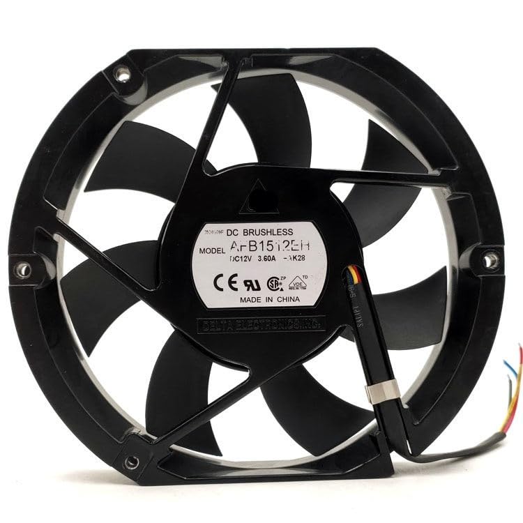 AFB1512EH 12V DC 3.60A 172x150x25mm High Airflow Axial Fan 17CM for Advantech Industrial & Servers