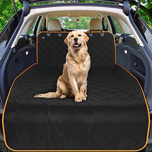 Active Pets SUV Cargo Liner for Dogs, Durable Non Slip Dog Seat Cover, Dog Cargo Liner SUV Protects Against Dirt & Fur, Pet Cargo Liner for SUV & Trucks, Large Size Trunk Cover for Dogs Universal Fit