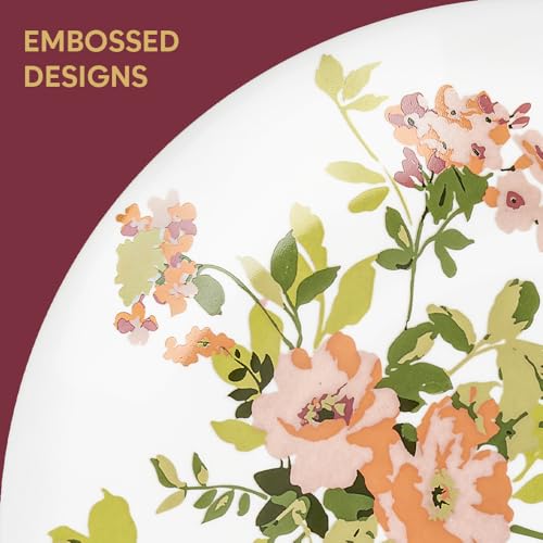 Image of Larah by Borosil 29pc Opalware Amora Dinner Set for Family of 6 | Microwave & Dishwasher Safe Crockery Set for Dining & Gifting | Plates & Bowls